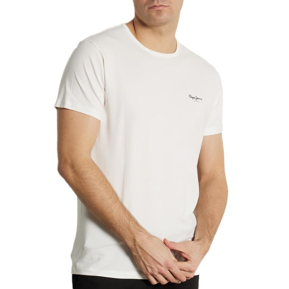 T-Shirt Blanc Homme Pepe jeans Original 1