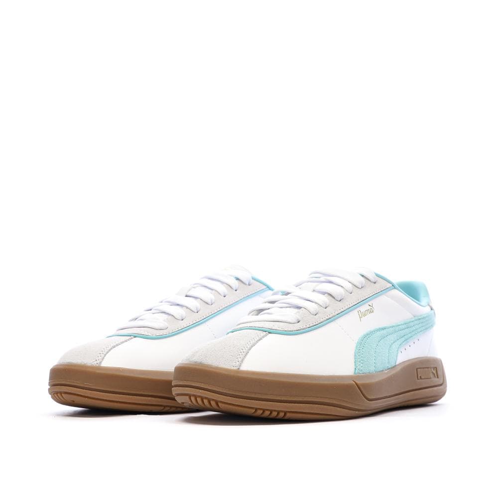 Baskets Blanches/Turquoise Femme Puma Club Klassika 6