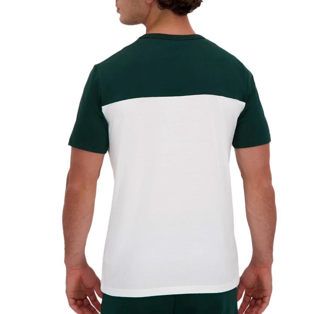 T-Shirt Vert/Blanc Homme Le Coq Sportif Contemporain 2