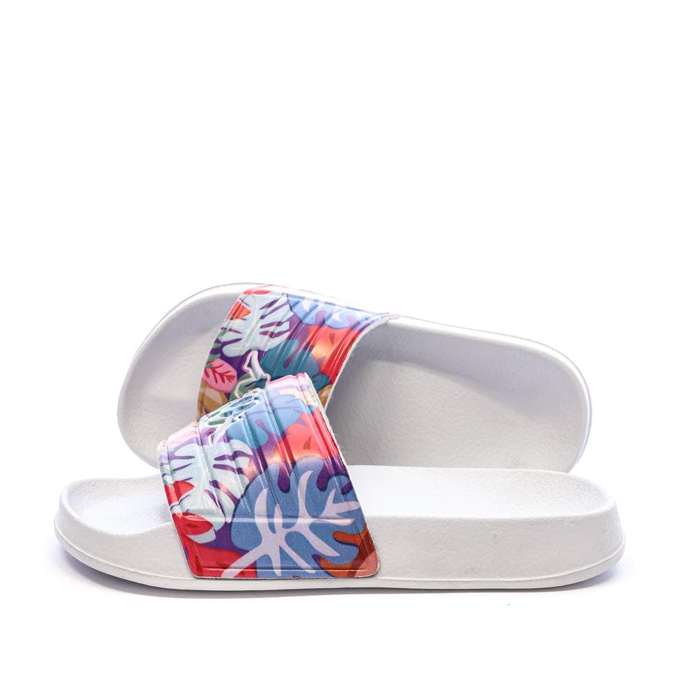 Claquettes Blanches à fleurs Fille Kappa Logo Sarty 2 1