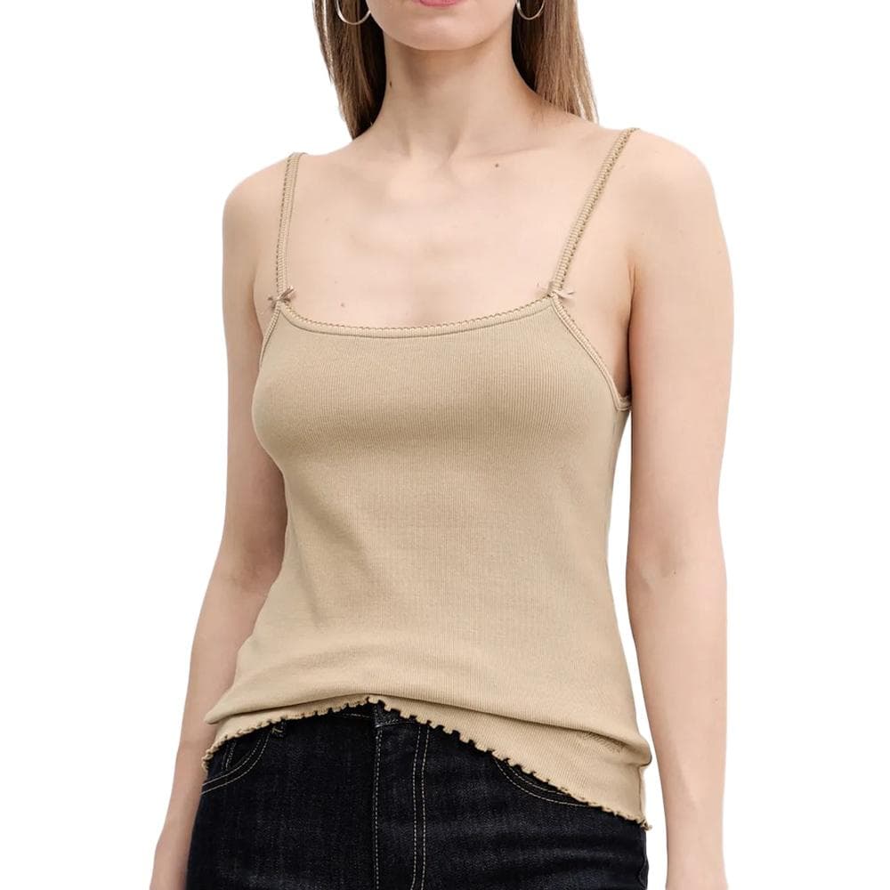 Débardeur Beige Femme Tommy Hilfiger Gmd 1