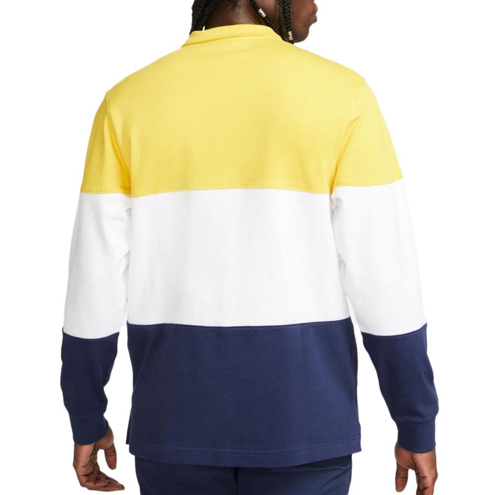 Sweat Blanc/Jaune/Marine Homme Nike Club+ 2
