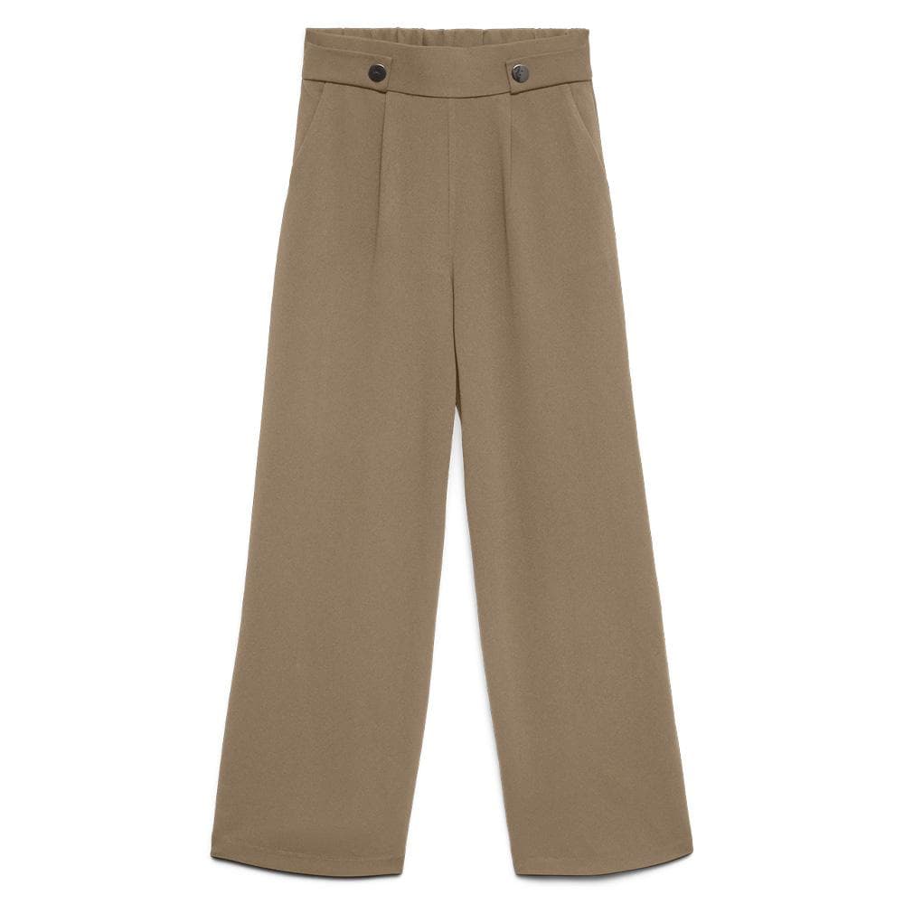 Pantalon Camel Femme Vero Moda May Button 1