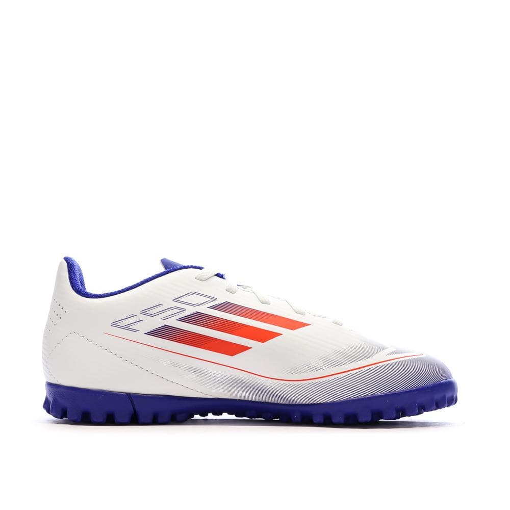 Chaussures Blanc/Bleu Garçon Adidas F50 Club 2