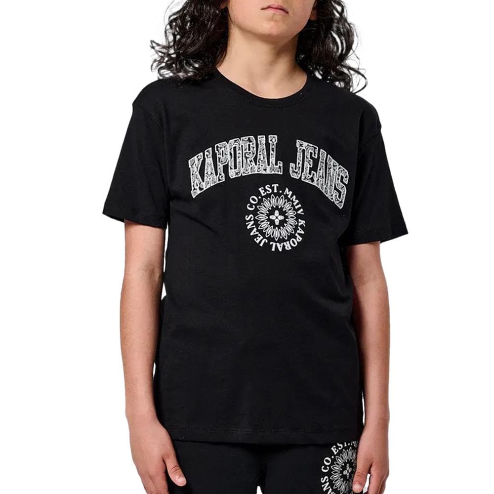 T-Shirt Noir Garçon Kaporal Orion 1