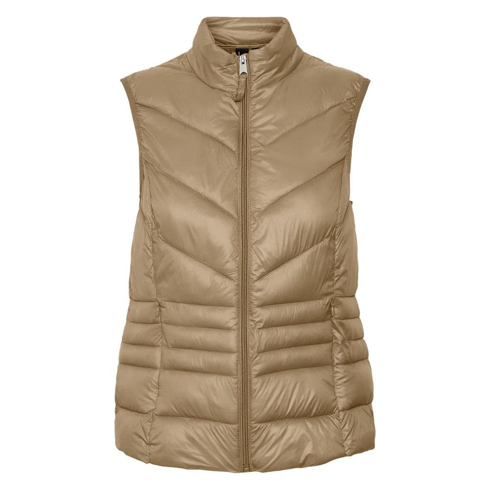 Doudoune sans manche Beige Foncé Femme Vero Moda Sorayasiv 1