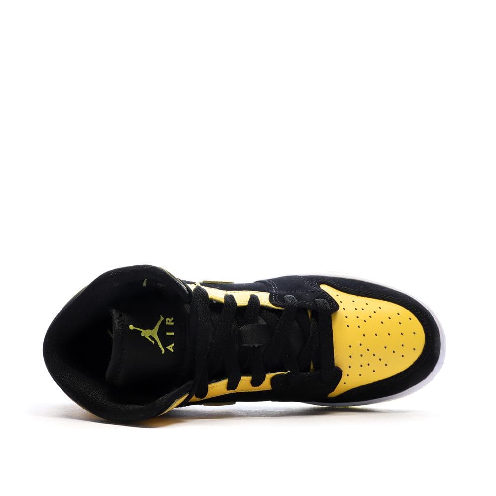 Air Force 1 Baskets Noires/Jaunes Garçon Nike 4