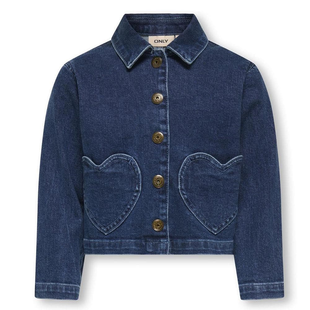 Veste en Jean Bleu Foncé Fille ONLY Heart 1