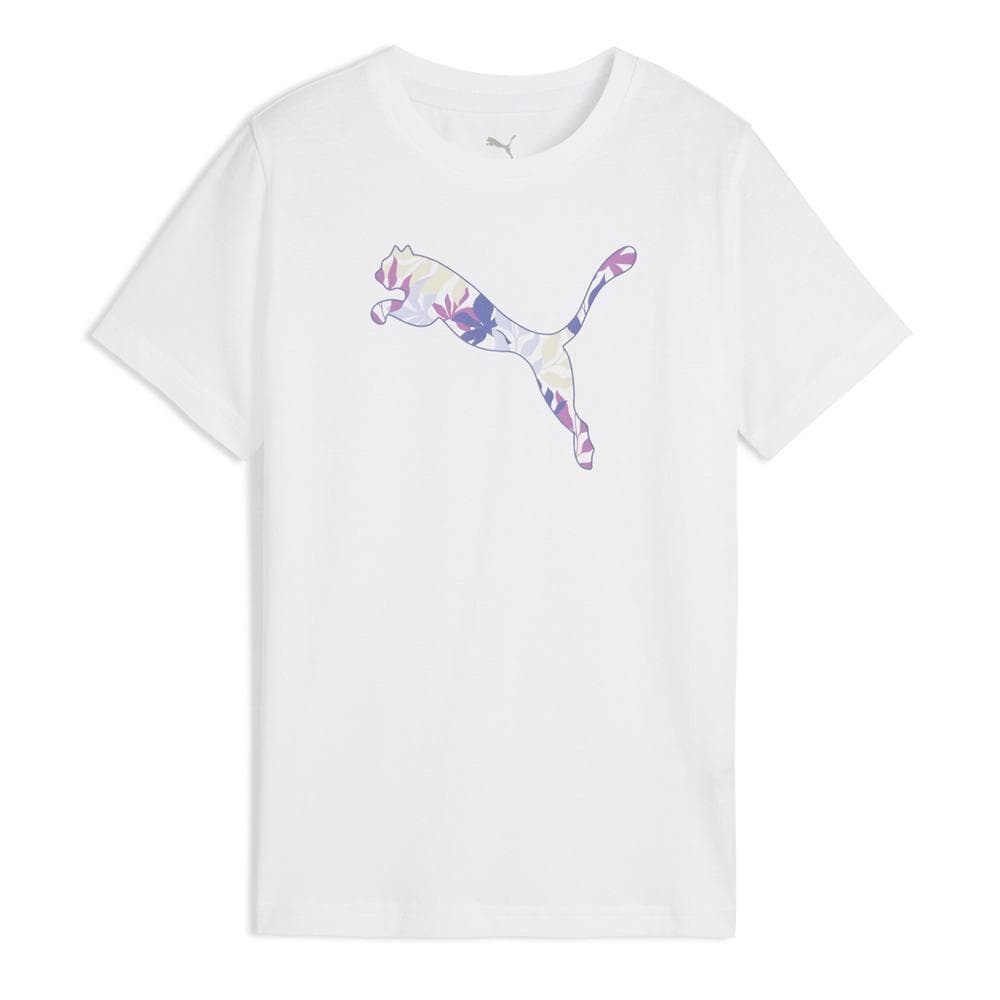 T-Shirt Blanc Fille Puma Graphic 1