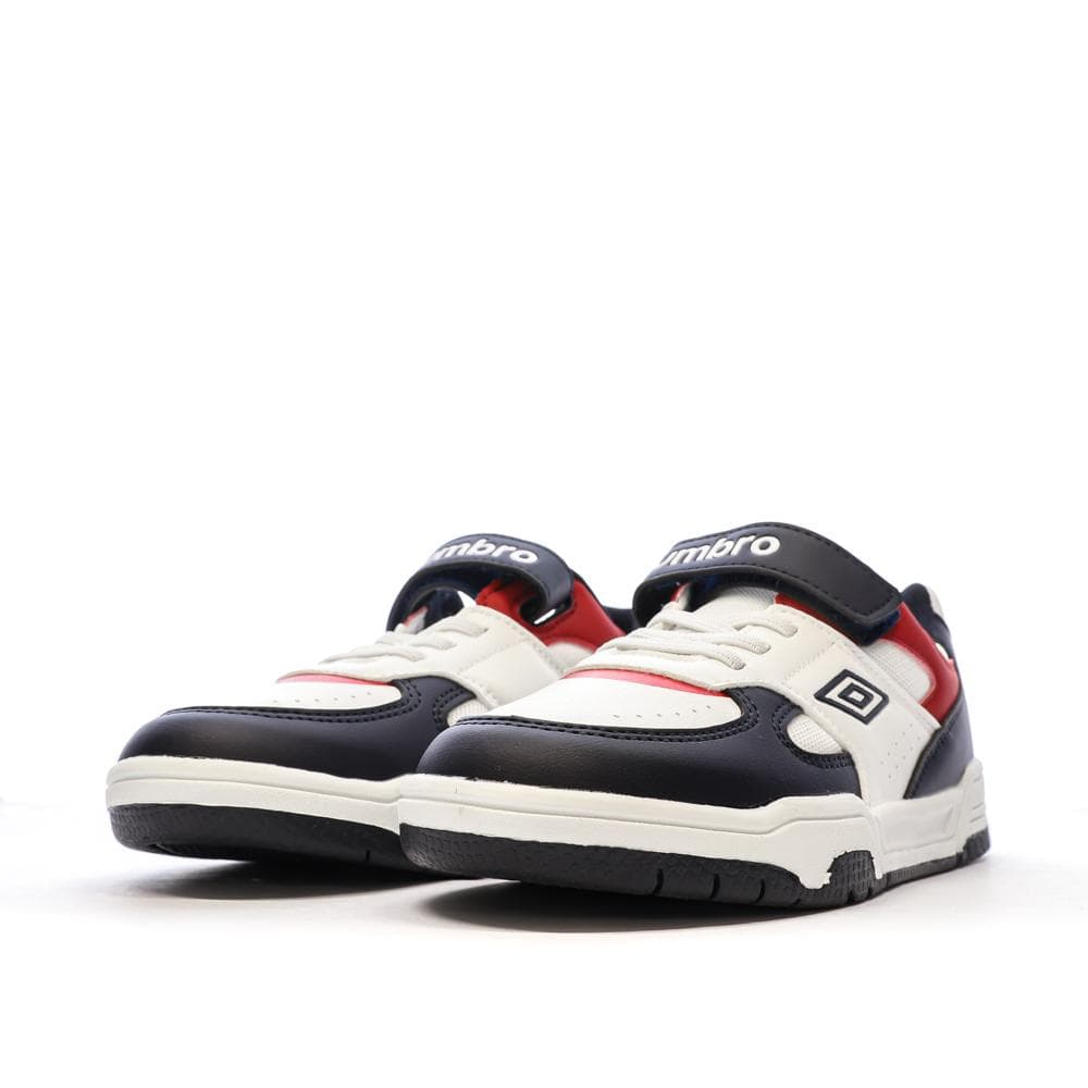 Baskets Blanches/Rouges/Marine Garçon Umbro Travys 6