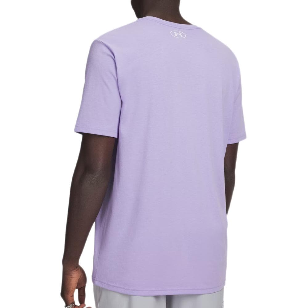 T-shirt Violet Homme Under Armour Left Chest 2