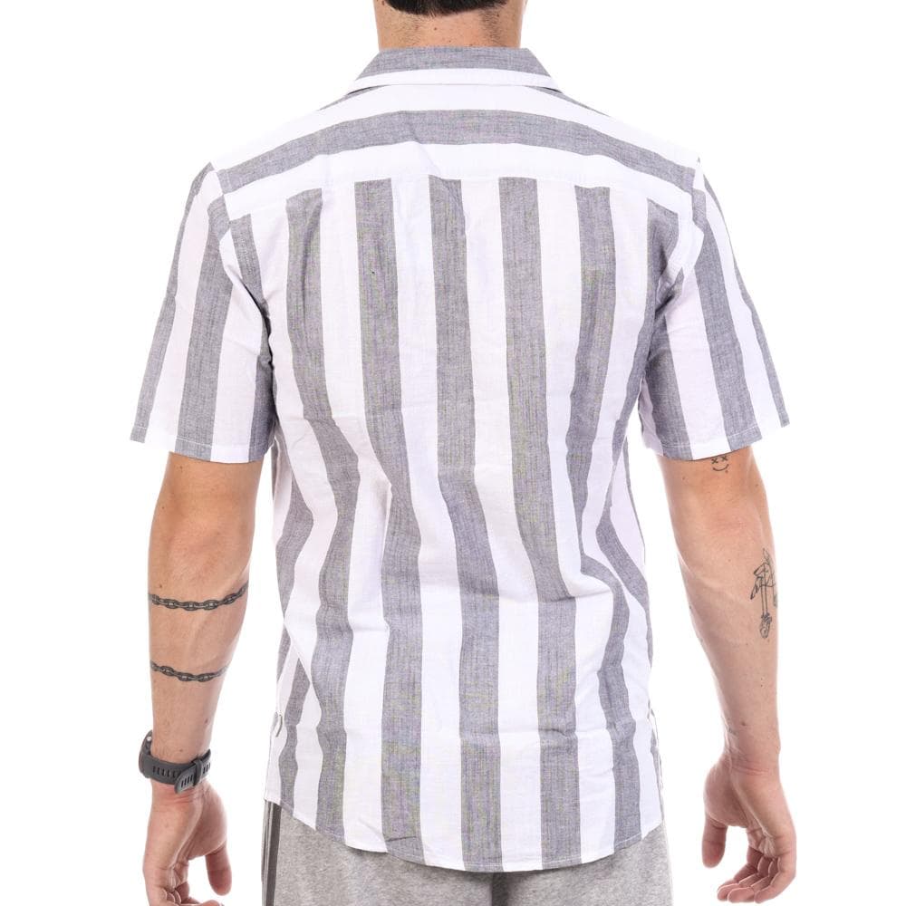 Chemise Manches Courtes Blanc/Gris Homme Only & Sons Cantley 2