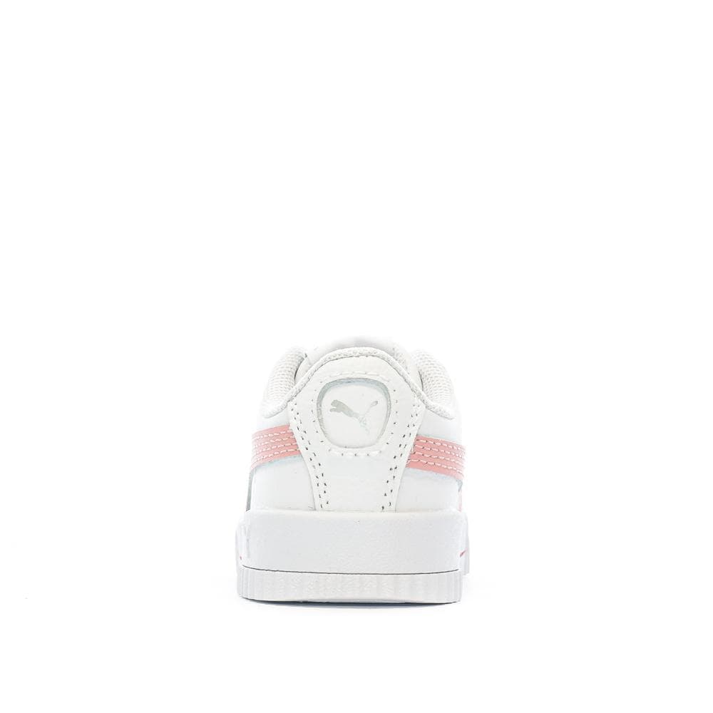 Baskets Blanche/Rose Fille Puma Inf Carina 3
