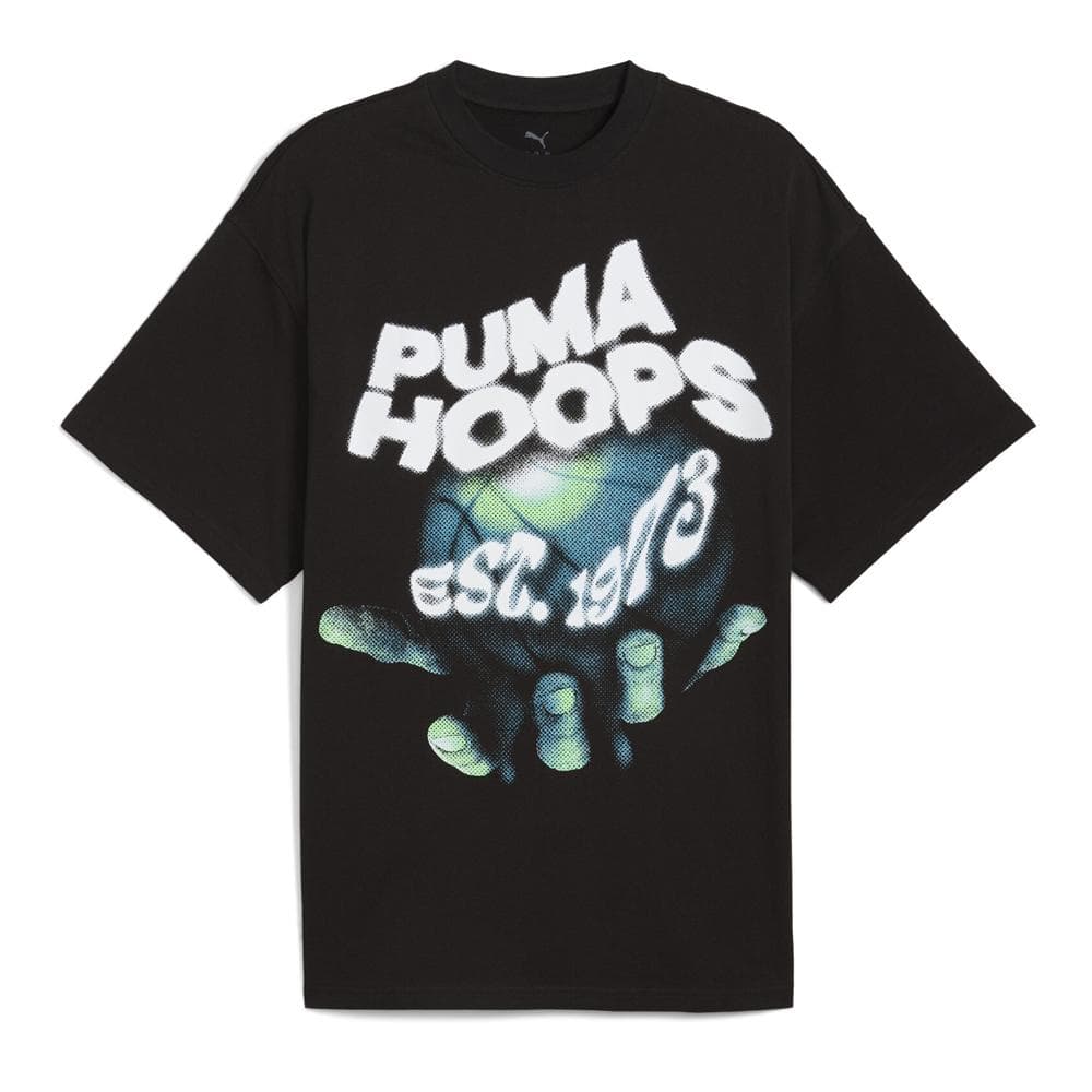 T-Shirt Noir Homme Puma Hoopss 1