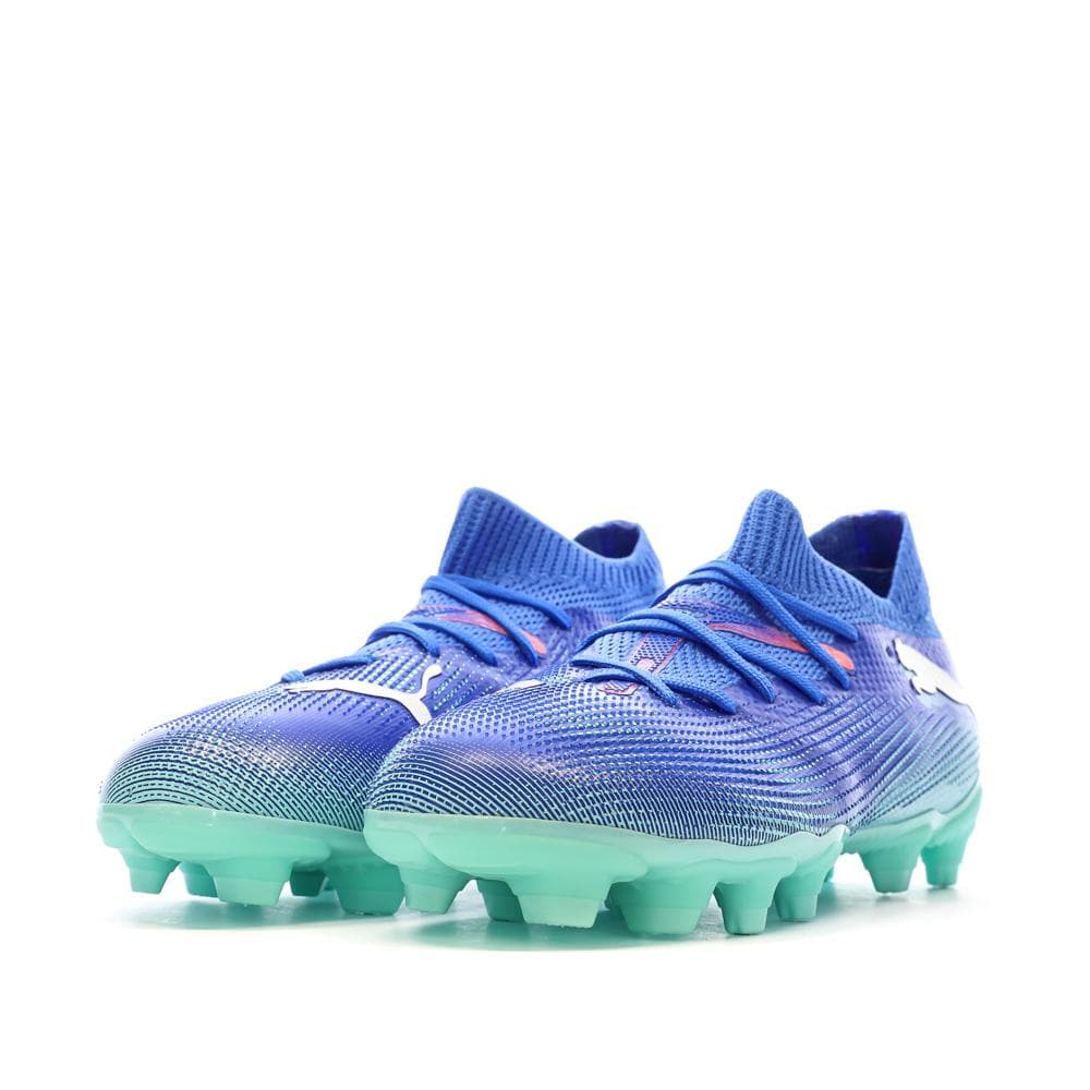 Chaussures de Foot Bleues Enfant Puma Future 7 Match FG/AG 6