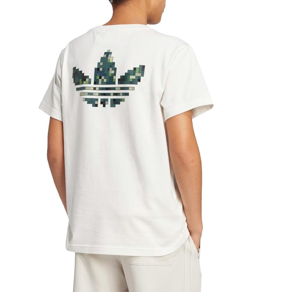 T-shirt Ecru Fille Adidas Gfx x Minecraft 2