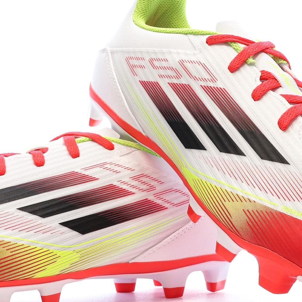 Chaussures de Foot Blanc/Rouge Homme Adidas F50 Club FG/MG 7