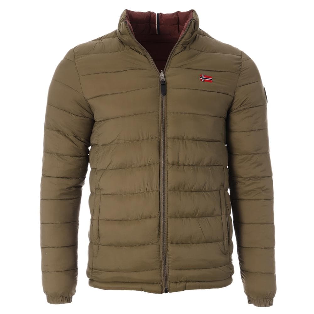 Doudoune Bordeaux/Verte Homme Geographical Norway California 4