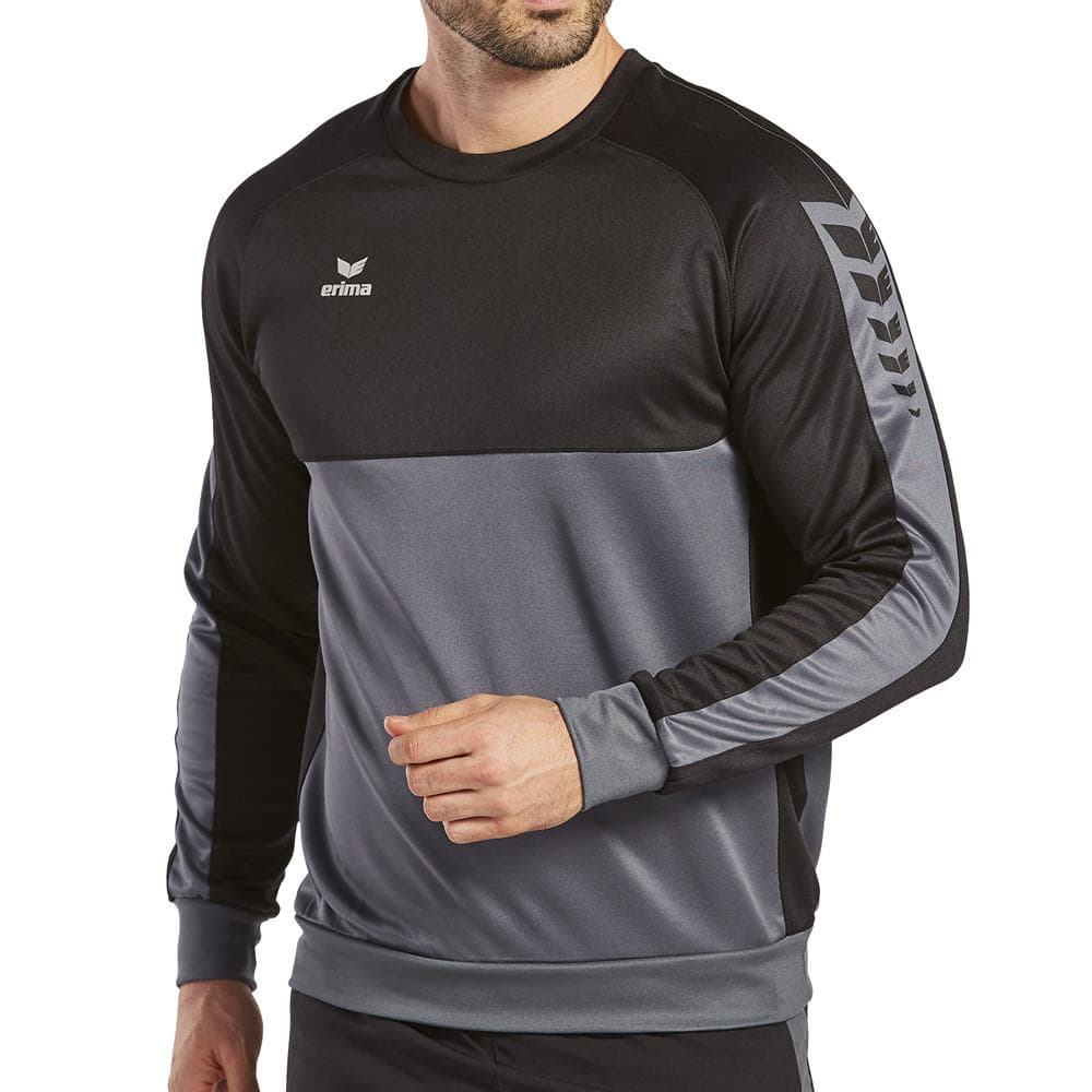 Sweat Noir/Gris Homme Erima Wings 1