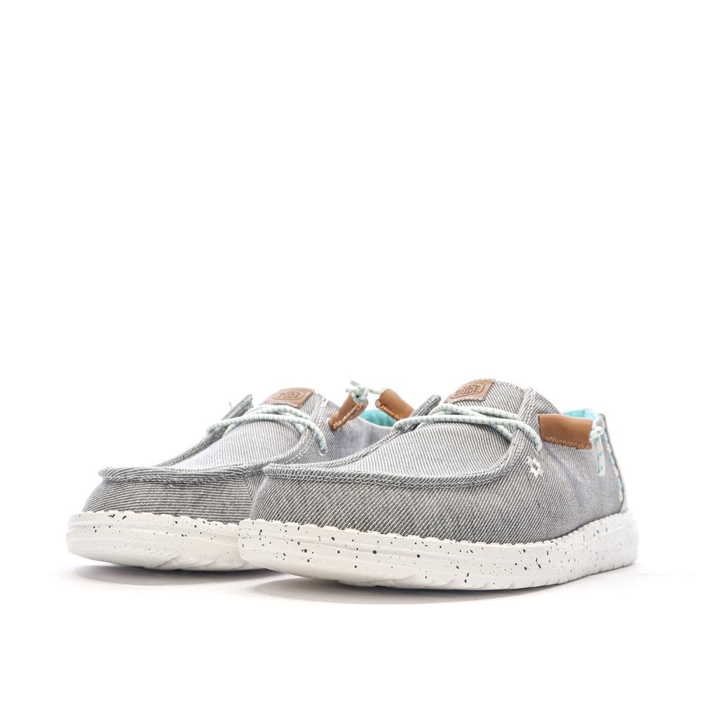 Chaussures Grise Chiné Femme Hey Dude Wendy Heathered Slub 6