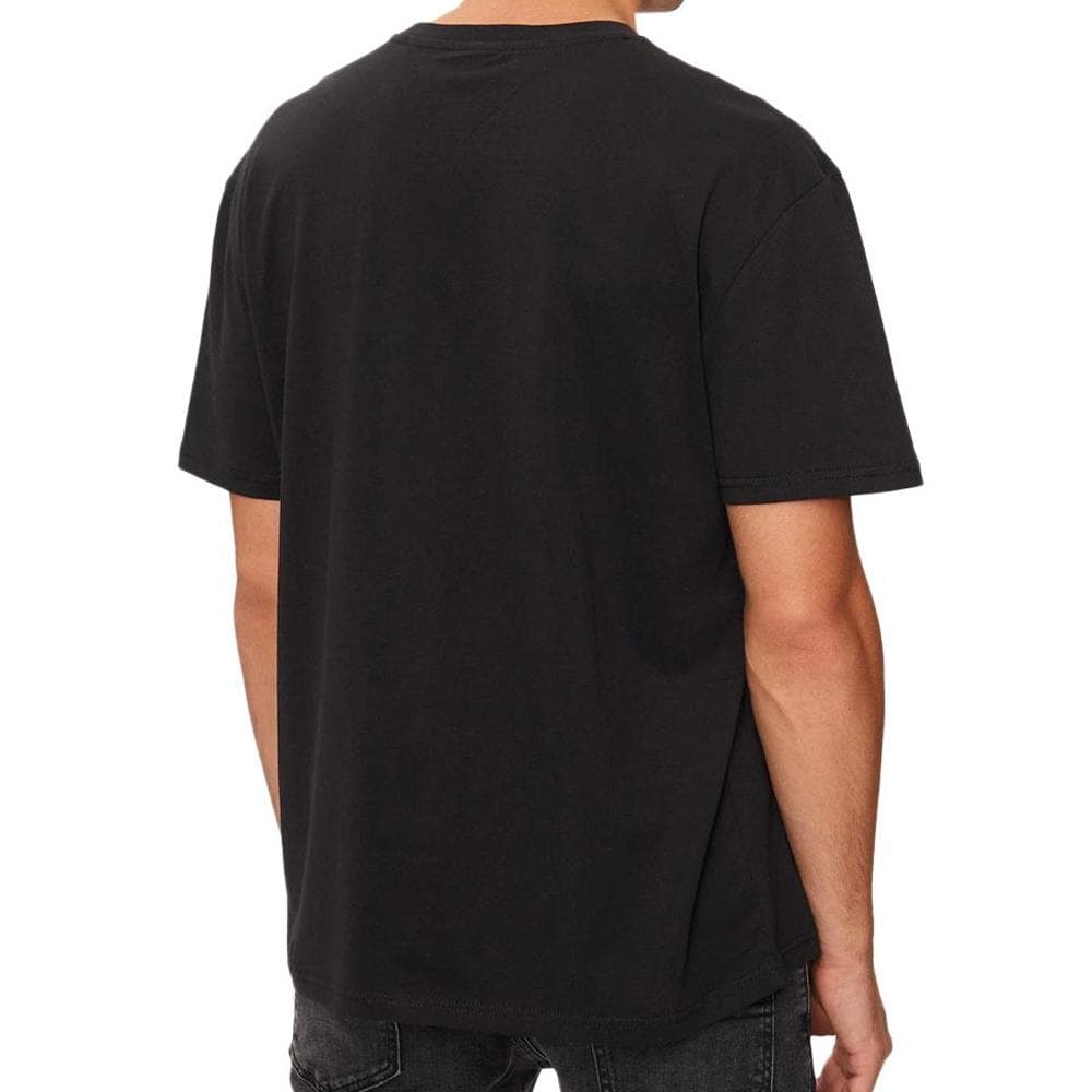 T-shirt Noir Homme Tommy Hilfiger Gold Linear 2
