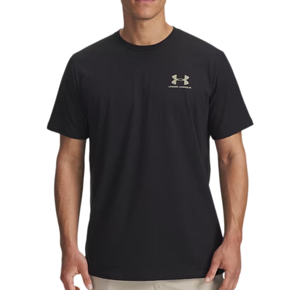 T-shirt Noir/Doré Homme Under Armour Left Chest 1