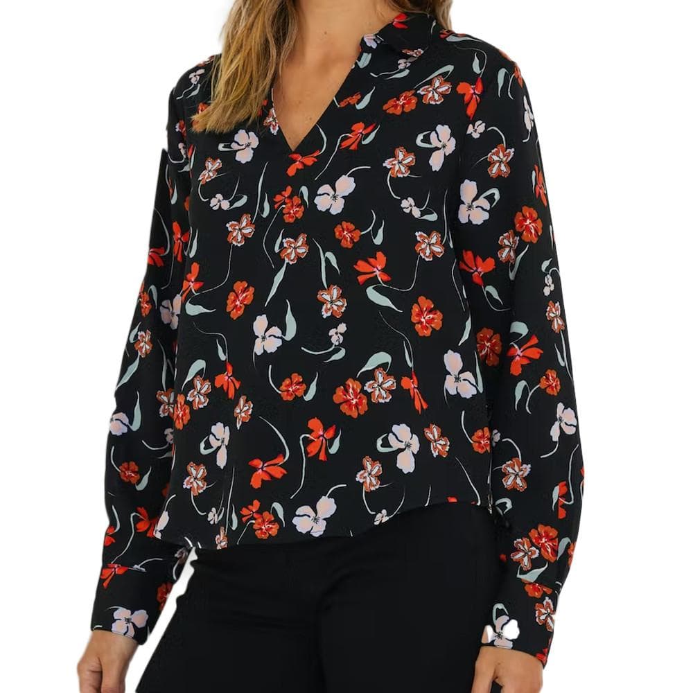 Blouse Noir à fleurs Femme JDY Edith 1