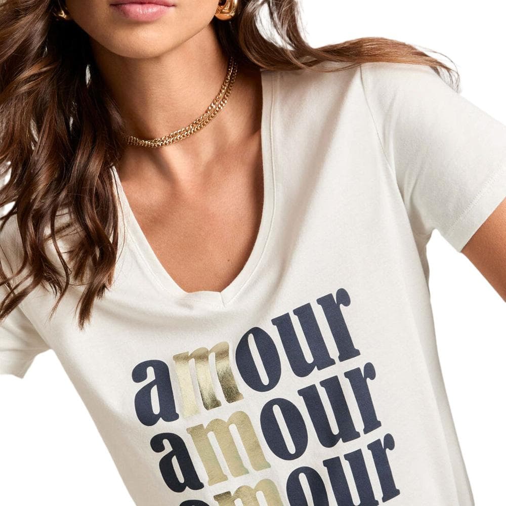 T-shirt Blanc Femme Morgan DAMOUR 931 2
