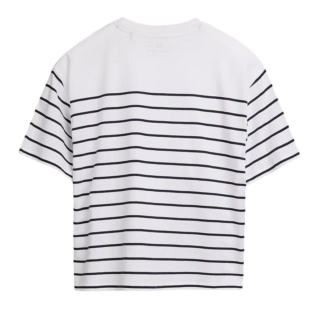 T-Shirt Blanc/Noir Femme Teddy Smith Carla 2
