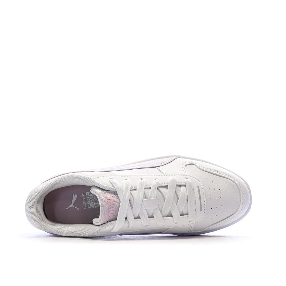 Baskets Blanc/Rose Fille Puma Carina Street Beach 4