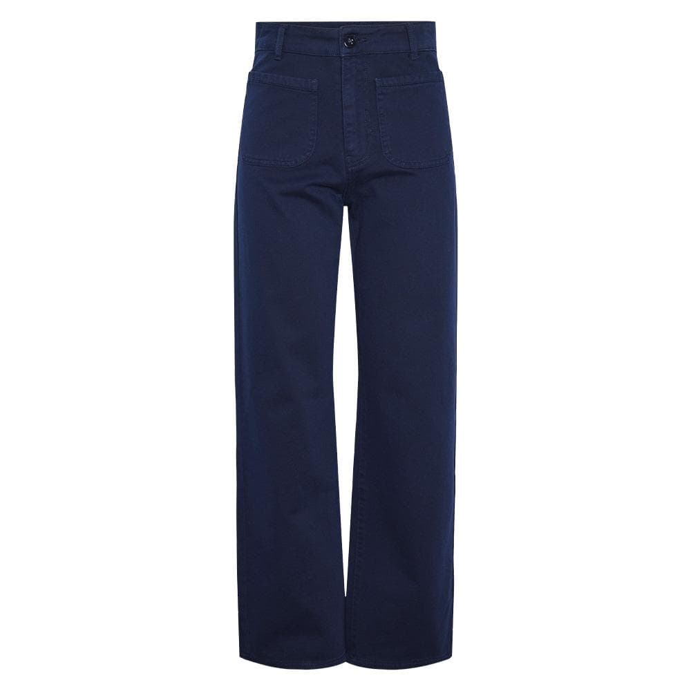Pantalon Marine Bleu Femme Pieces Maud 1