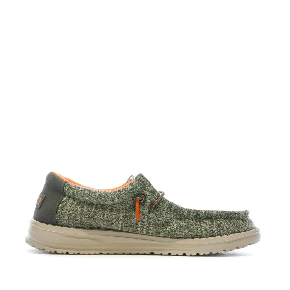 Chaussures Grises/Kaki Garçon Hey Dude Wally Youth 2