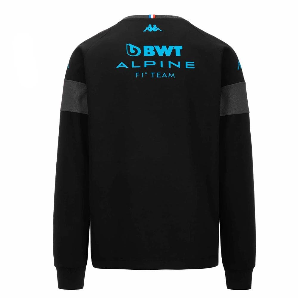 Sweat Noir/Turquoise Garçon Kappa Adofod Alpine F1 371R75W 2