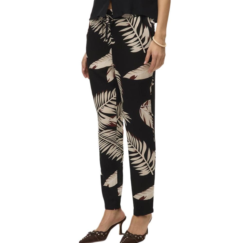 Pantalon fluide Noir/Beige Femme Vero Moda Joy 1