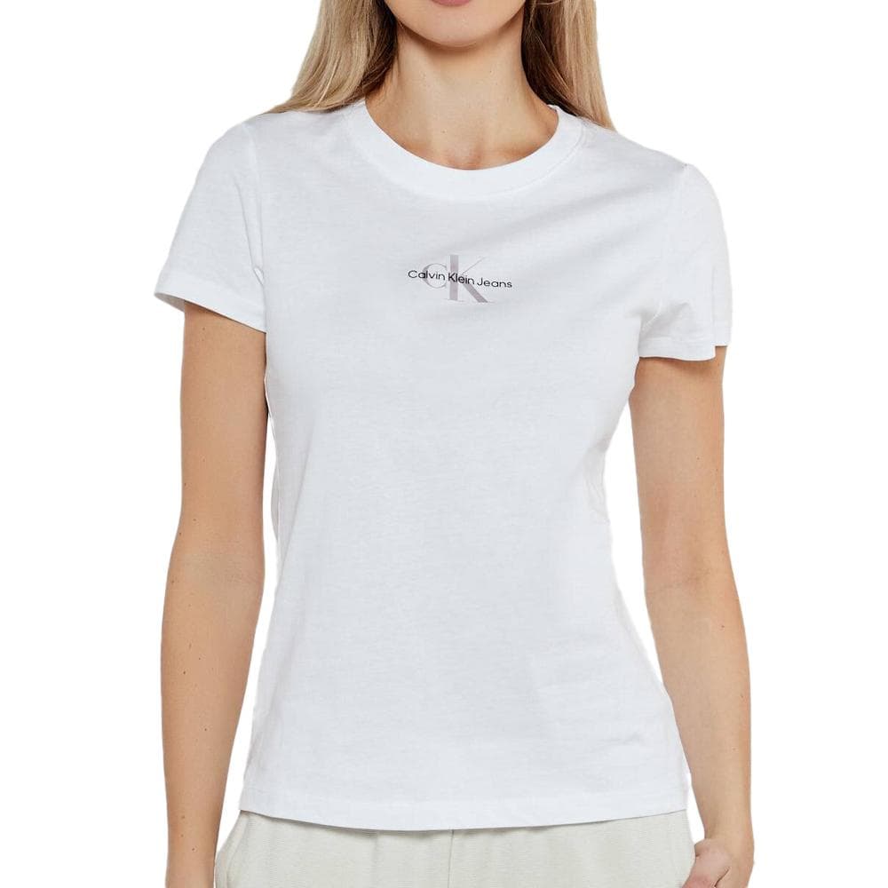 T-shirt Blanc Femme Calvin Klein Jeans Gradient 1