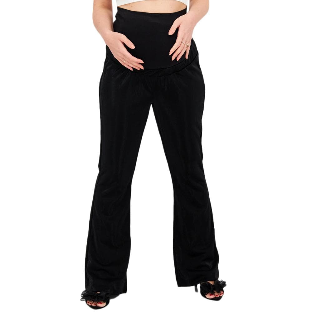 Pantalon de Grossesse Noir Femme Vero Moda Maternity Kamma Flared 1