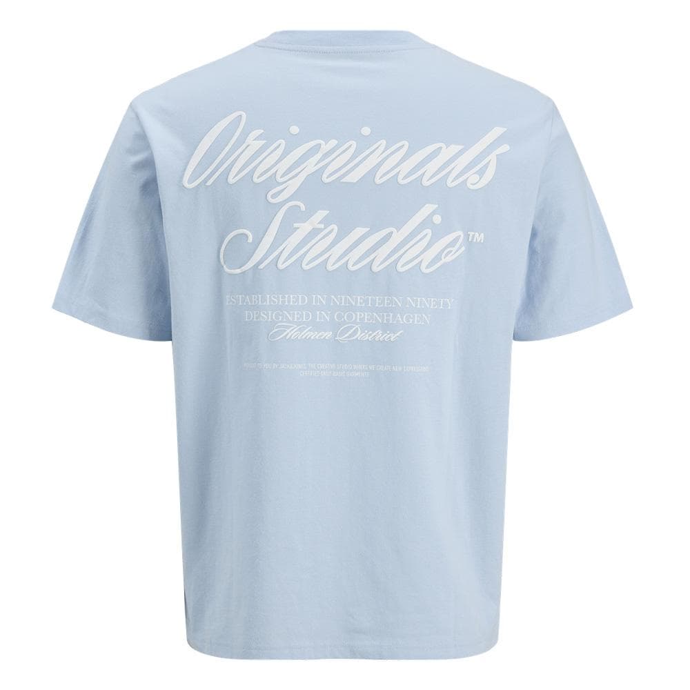 T-Shirt Bleu Garçon Jack & Jones Typo 2