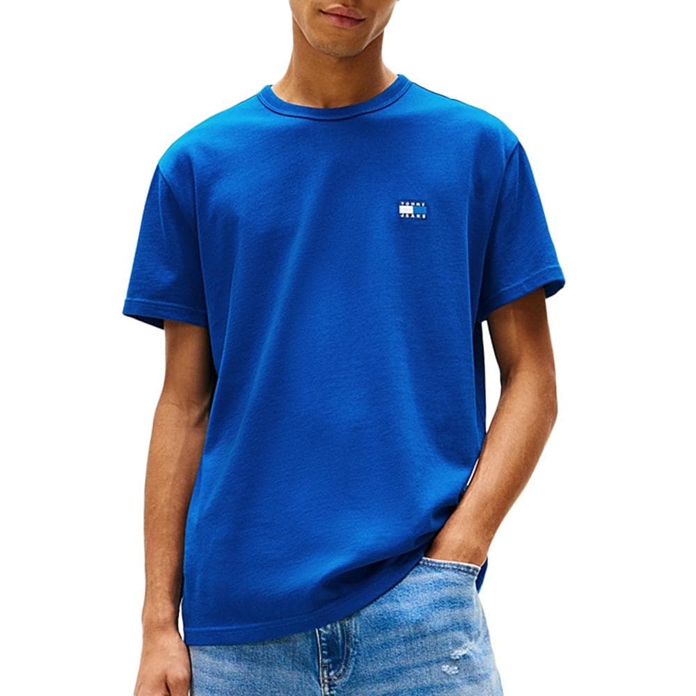 T-shirt Bleu Homme Tommy Jeans Reg Badge DM0DM20322 1
