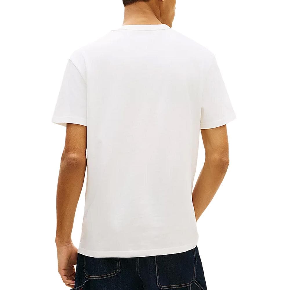 T-shirt Blanc Homme Tommy Jeans Reg Badge DM0DM20322 2