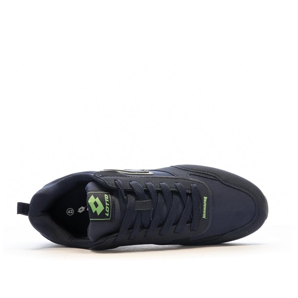 Baskets Marine/Vert Homme Lotto Twenty 5 4