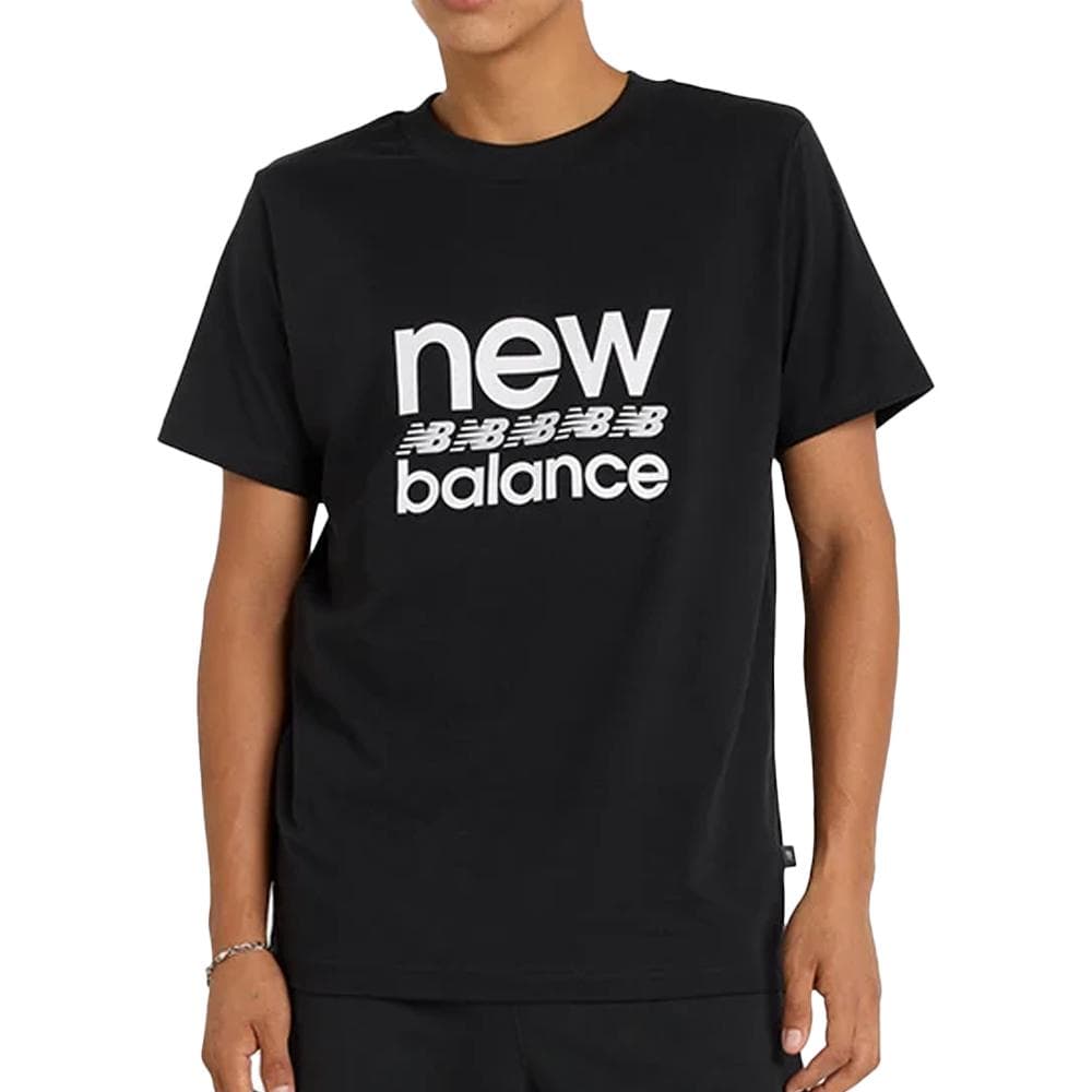 T-Shirt Noir/Blanc Homme New Balance Sport Essentials 1