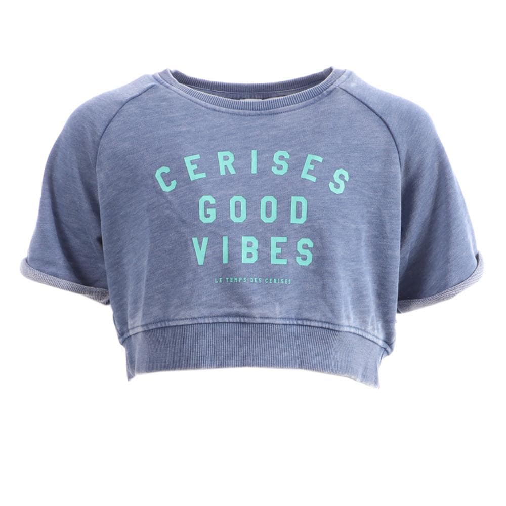 Sweat Court Bleu Fille Le Temps Des Cerises Damina 1