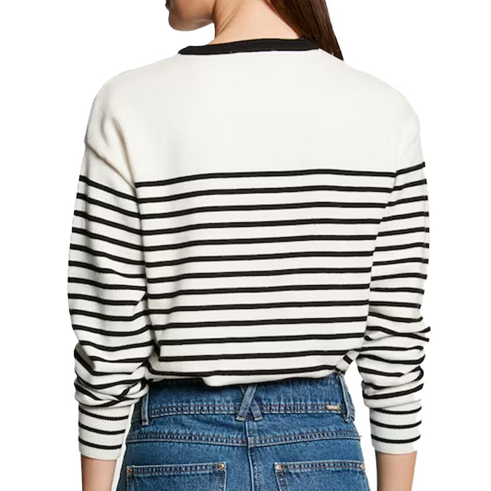 Pull Blanc/Bleu Femme Morgan MELENE 2