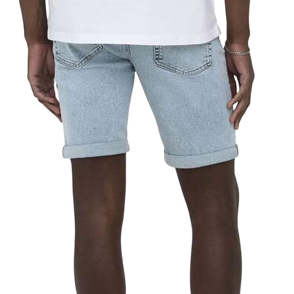 Short Bleu Homme Only & Sons Ply Lbd 2