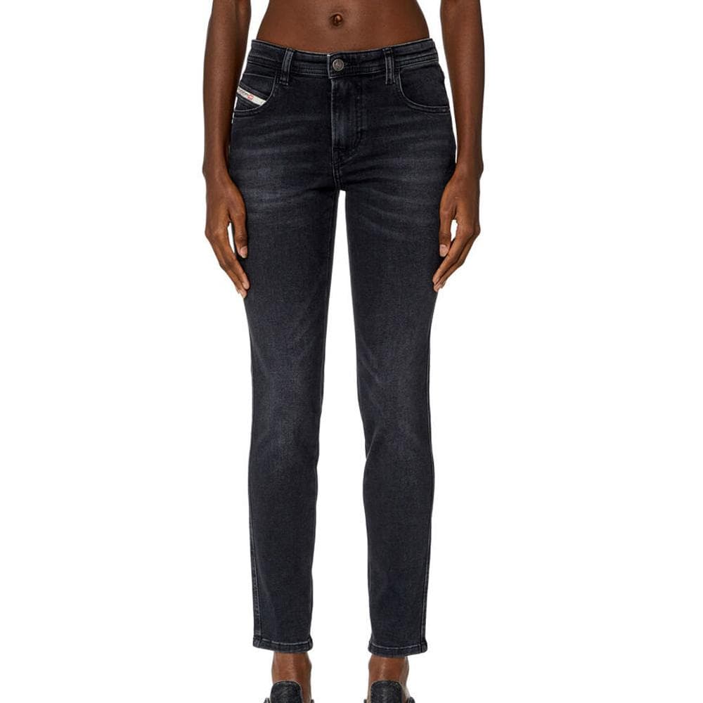 Jean Slim Gris Femme Diesel Babhila 1