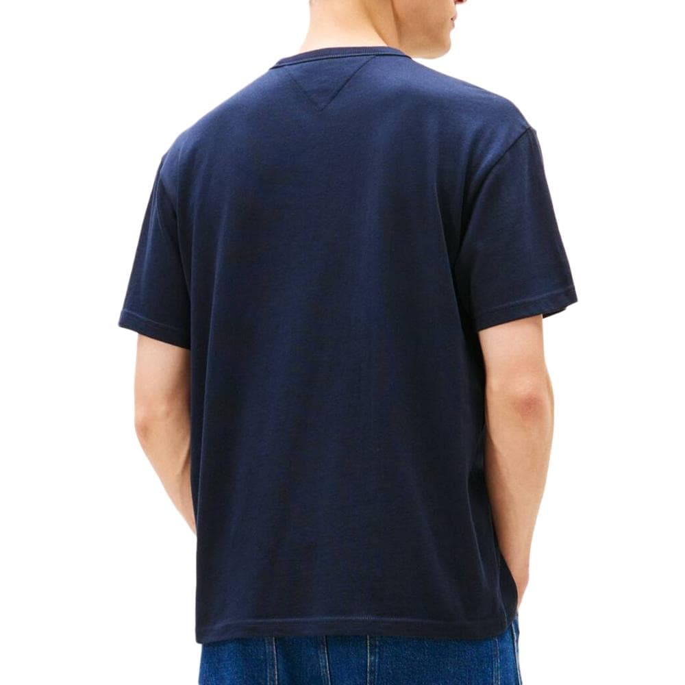 T-Shirt Marine Homme Tommy Hilfiger Linear0 2