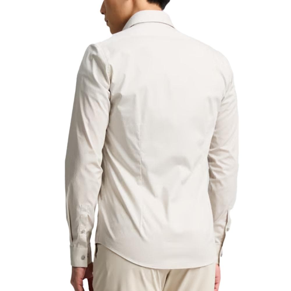 Chemise Beige Homme Calvin Klein Jeans Poplin Micro 2