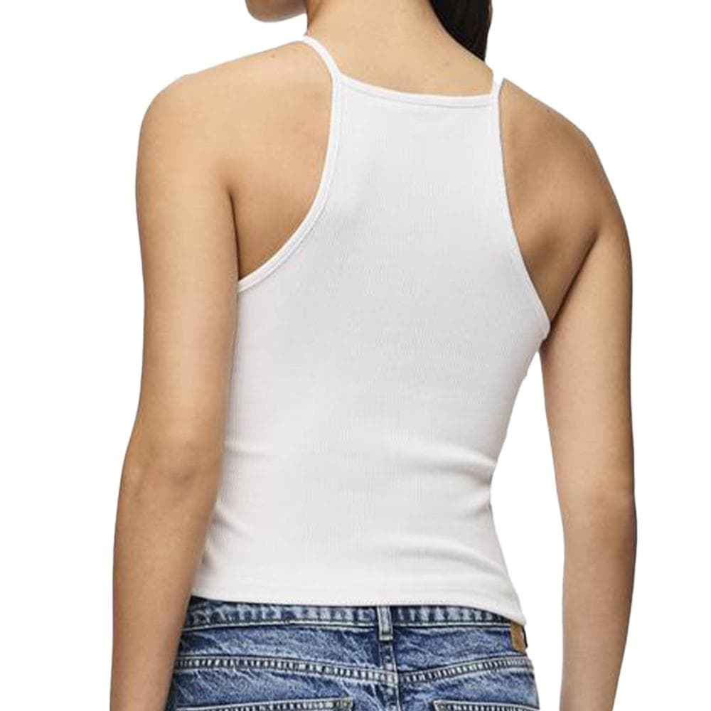Top Blanc Femme Pieces Pcostina Strap 2