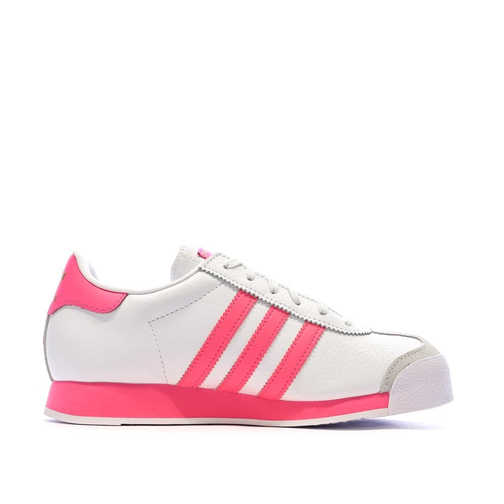 Baskets Rose/Blanc Femme Adidas Samoa 2