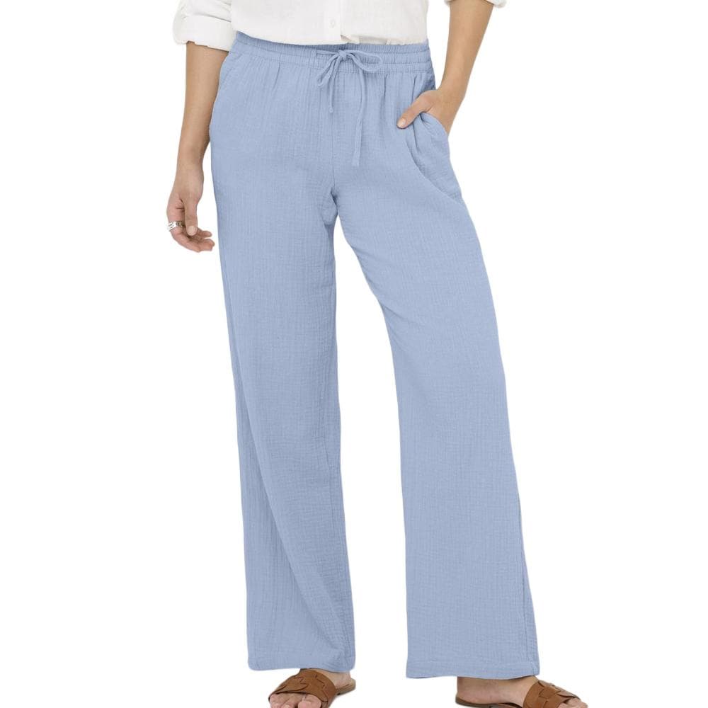 Pantalon Fluide Bleu Femme JDY PHANTOM 1